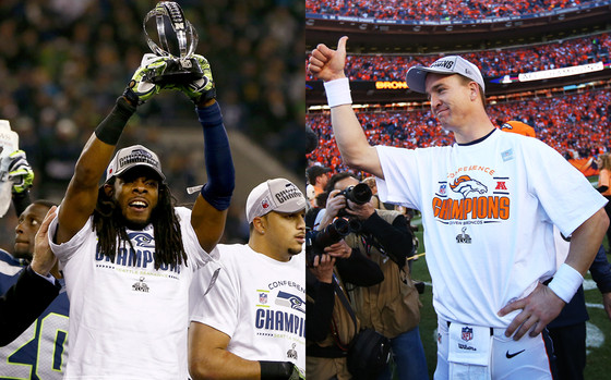 Richard Sherman, Peyton Manning Richard Sherman, Peyton Manning